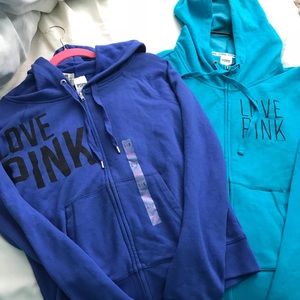 Two PINK Hoodies